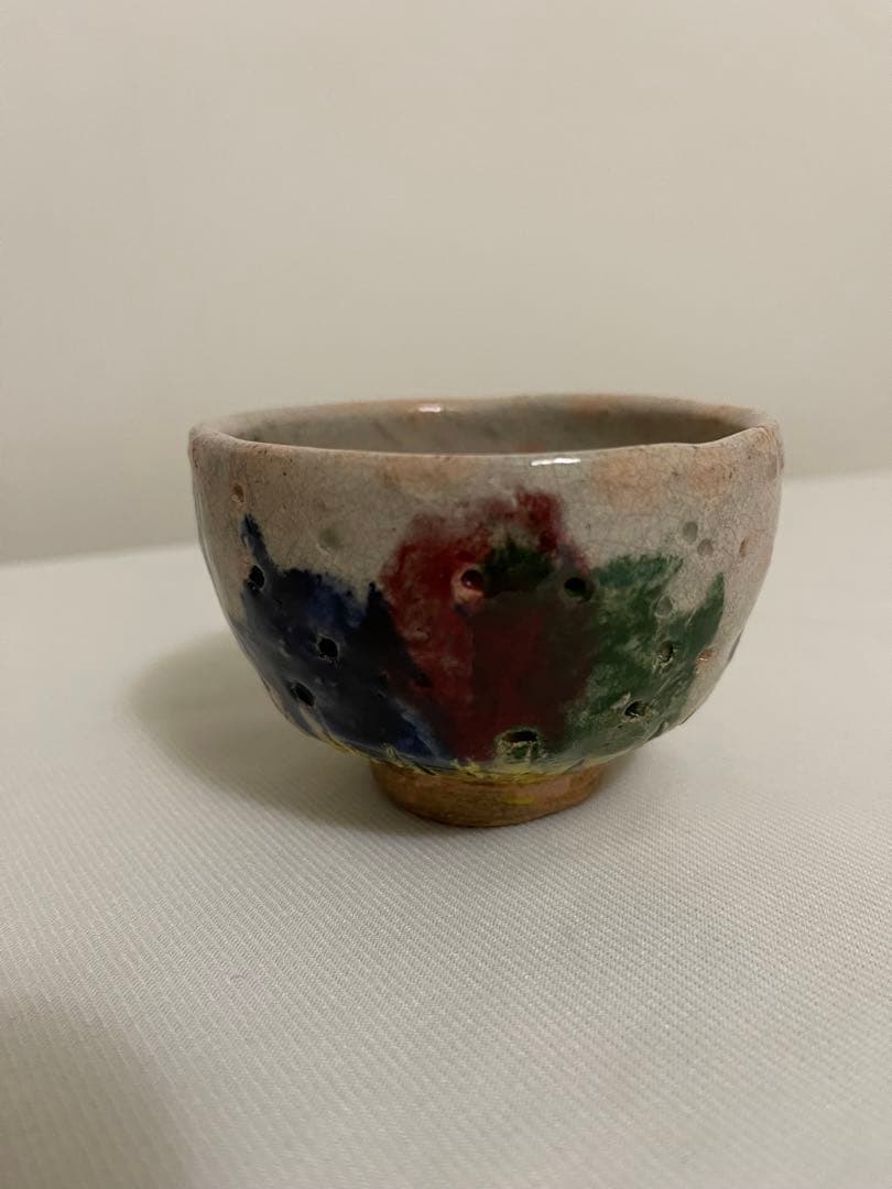 本物保証　出口王仁三郎　ぐい呑み　茶碗　耀盌　口径8.3cm 高さ5.9cm