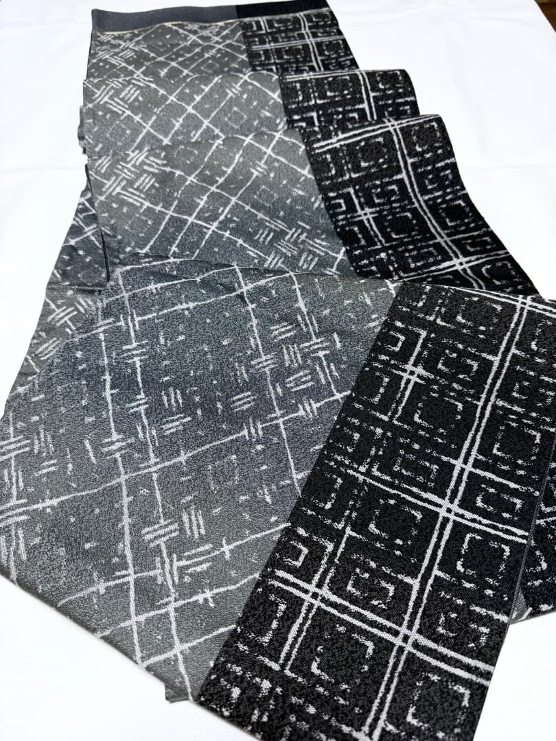 高級 袋帯 正絹 全通柄 西陣紹絕織 ブラック シャレ帯 洒落帯 訪問着 お召し