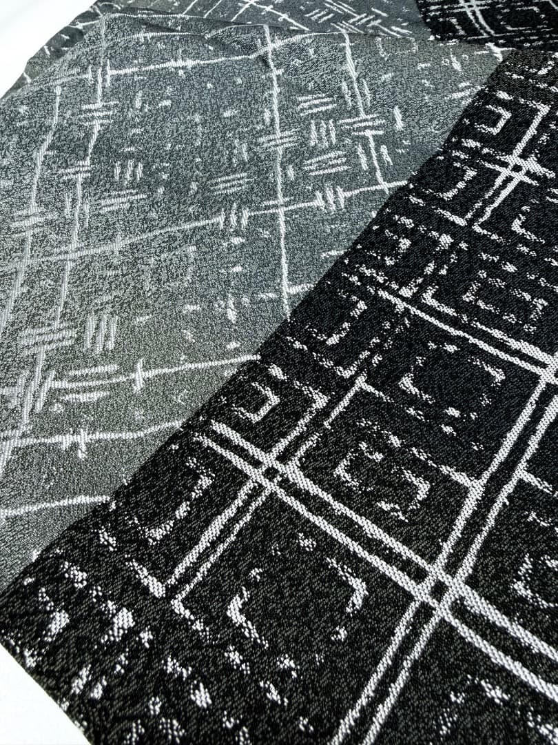 高級 袋帯 正絹 全通柄 西陣紹絕織 ブラック シャレ帯 洒落帯 訪問着 お召し