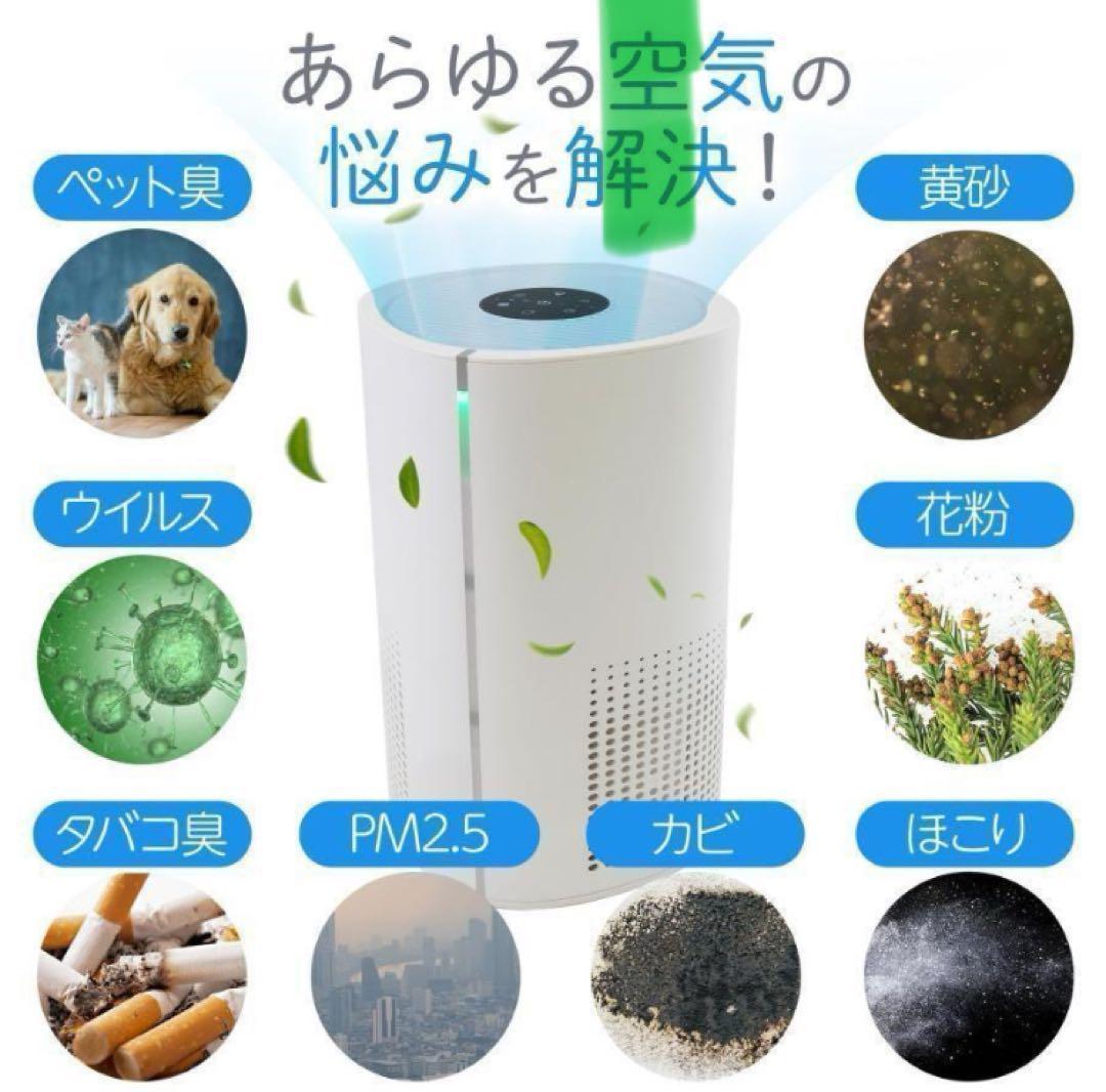 空気清浄機 小型 消臭 省エネ 花粉 脱臭機 たばこ 除菌／