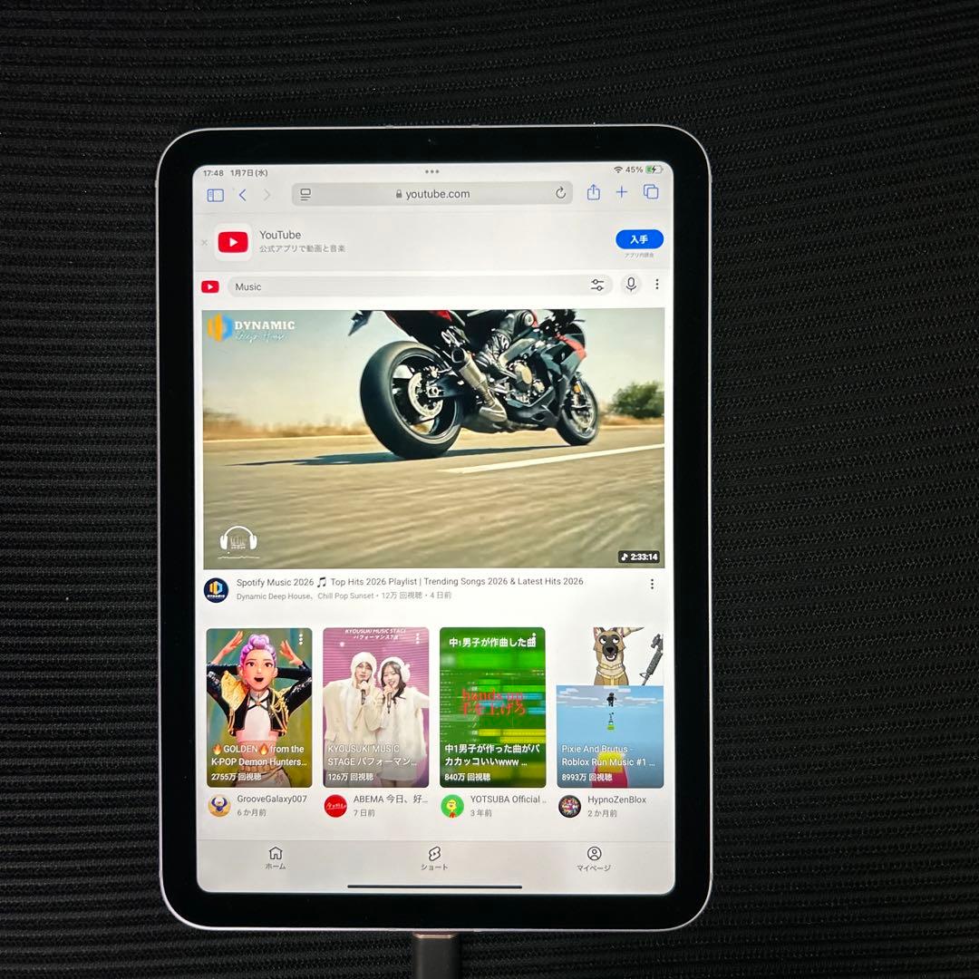 iPad mini(A17 Pro) WIFI+セルラー　128GB パープル