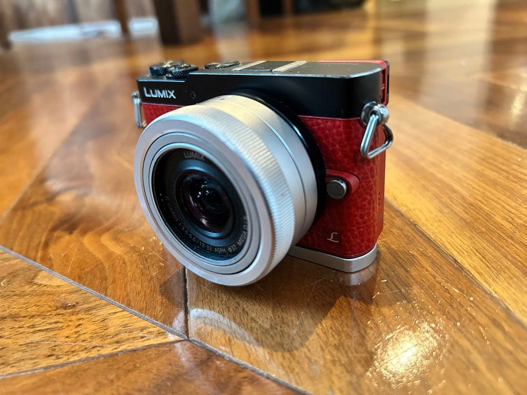 DMC-GM5 レッド12-32mm 純正別売ハンドグリップ付 EVF搭載