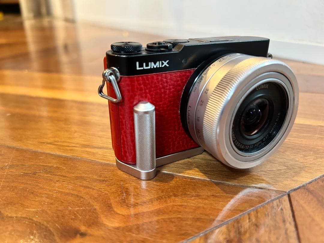 DMC-GM5 レッド12-32mm 純正別売ハンドグリップ付 EVF搭載