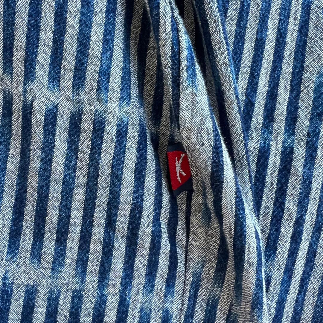 カスリラ kasurira 備後節織 ゆったりカジュアル シャツ 藍染