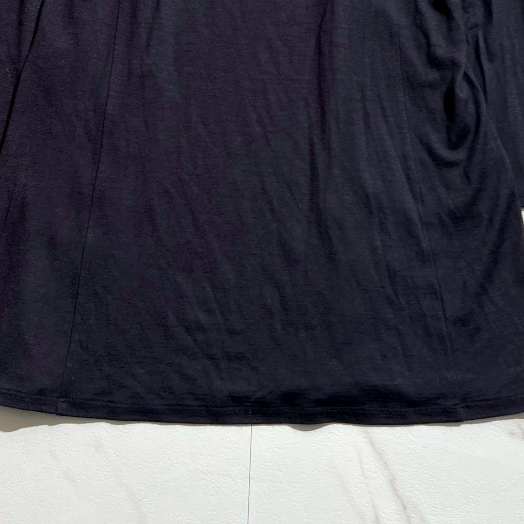 美品✨LEONARD スポーツウールAライン チュニック ワイン花柄　トリム40