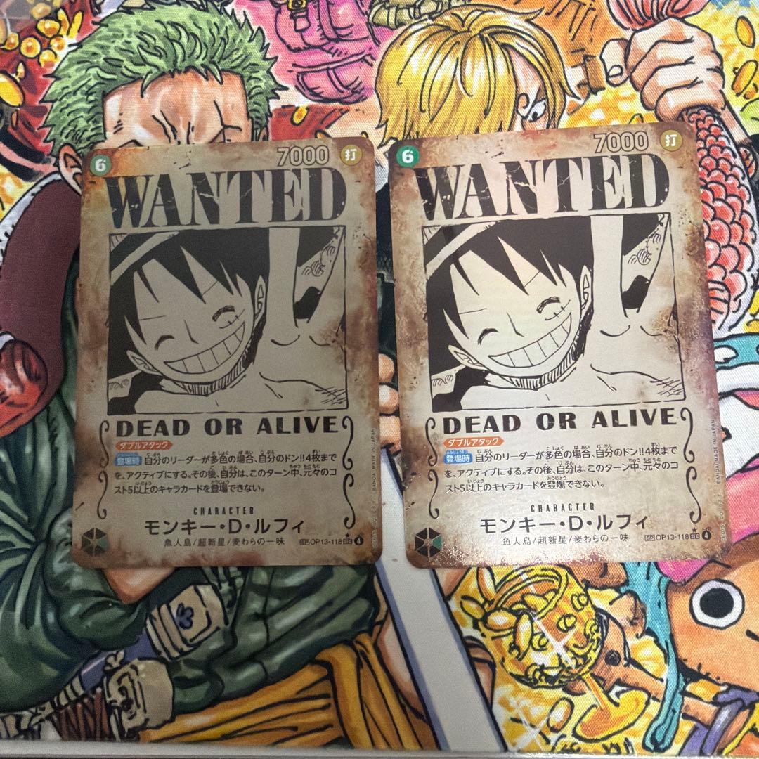 ワンピースカード　ルフィ　手配書　SP