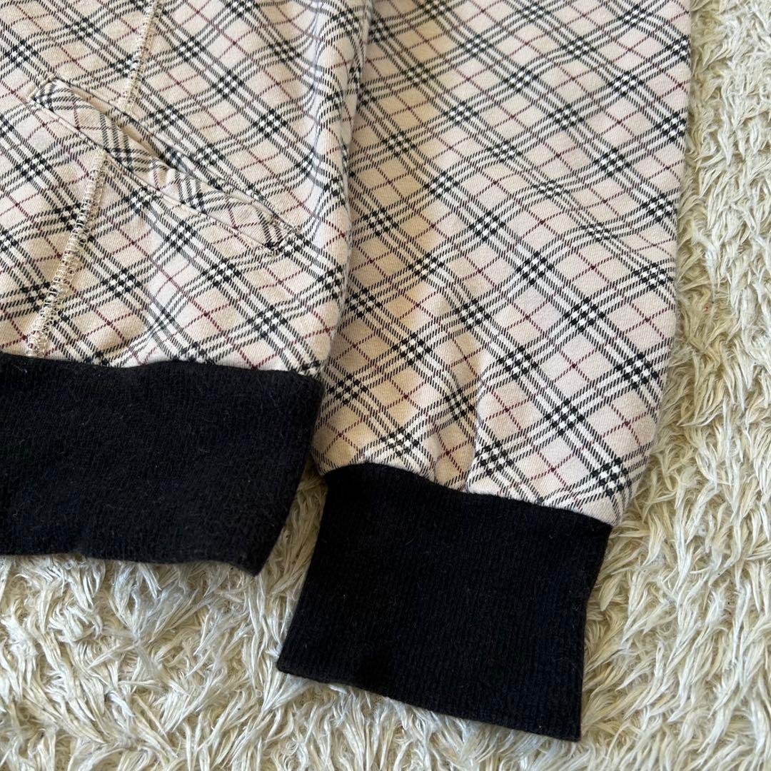 バーバリーブルーレーベル❣️トラックジャケット　ノバチェック柄　ホースロゴ刺繍
