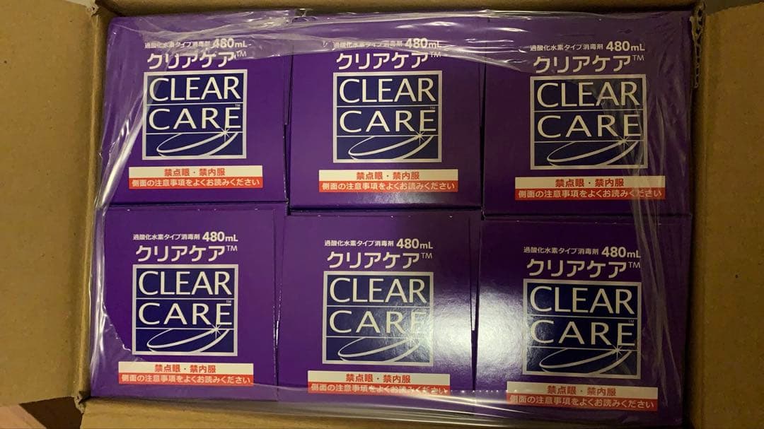 CLEAR CARE480ml ソフトコンタクト洗浄液×6本セット