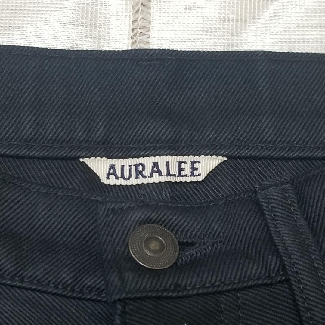 【美品】AURALEE フィンクスモールスキンパンツ ブラック 4