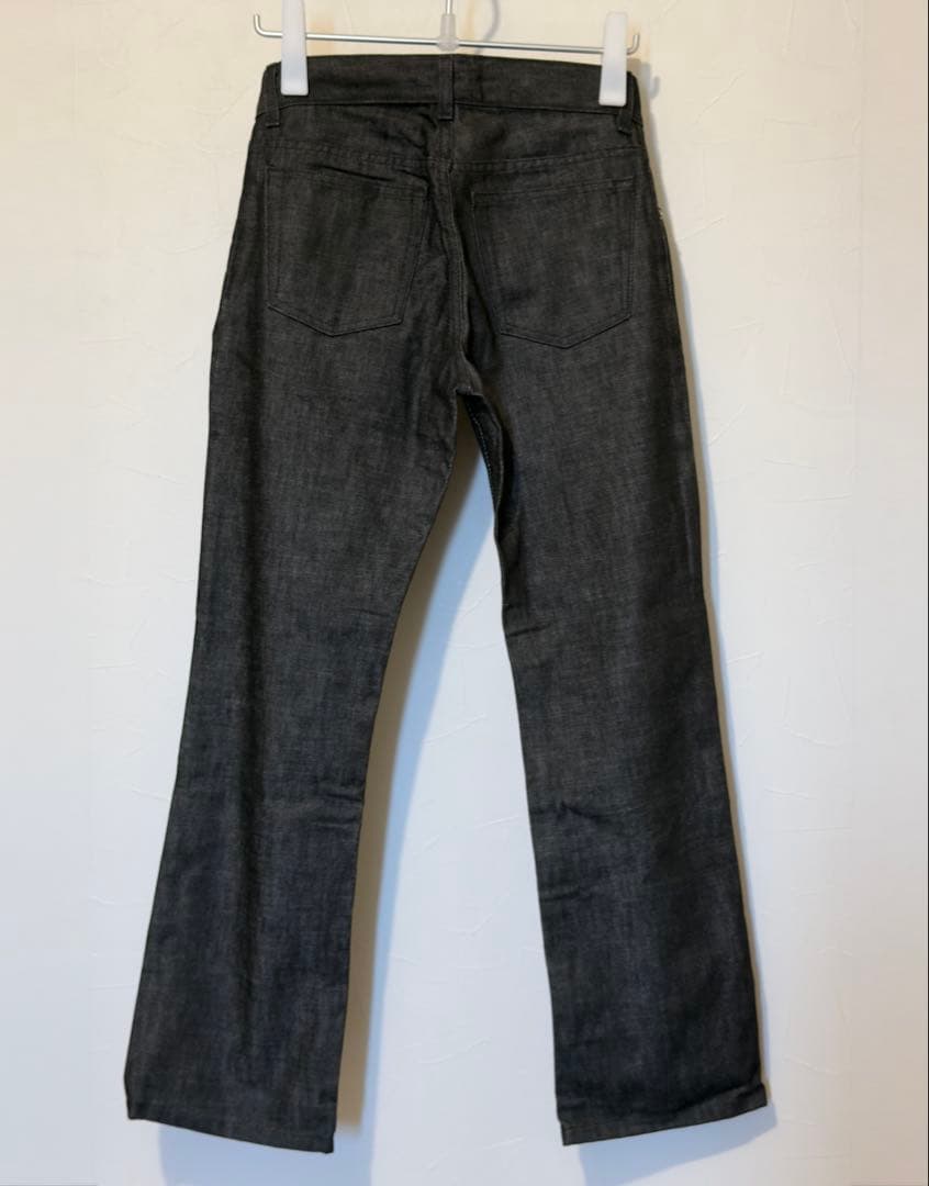 HELMUT LANG TREATED RAW DENIM ダークグレーデニム