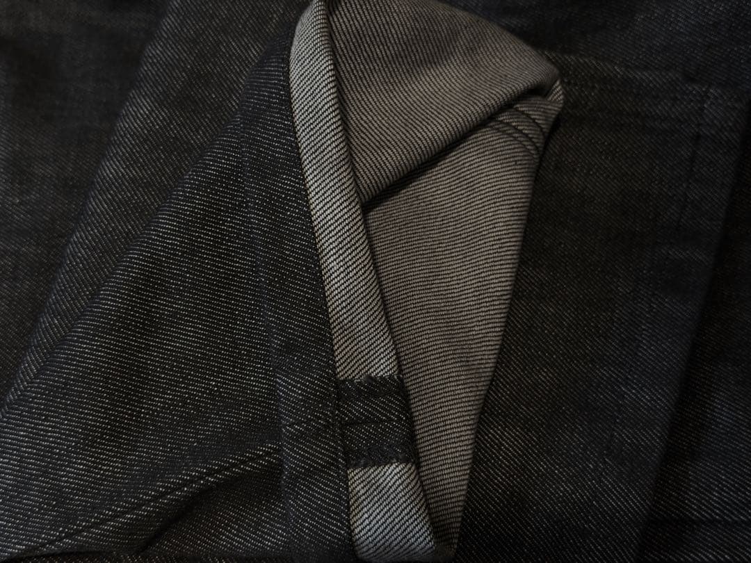 HELMUT LANG TREATED RAW DENIM ダークグレーデニム