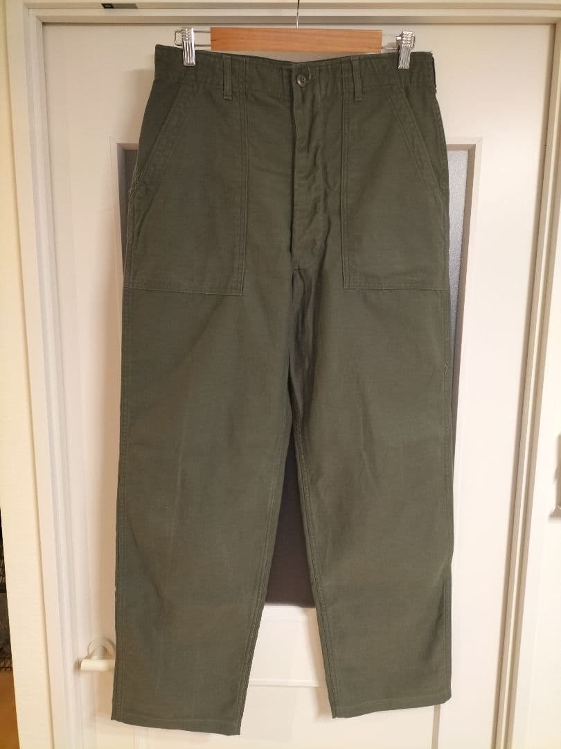 【程度良好！】70s US ARMY（米軍）OG107ベイカーパンツ　W32程度