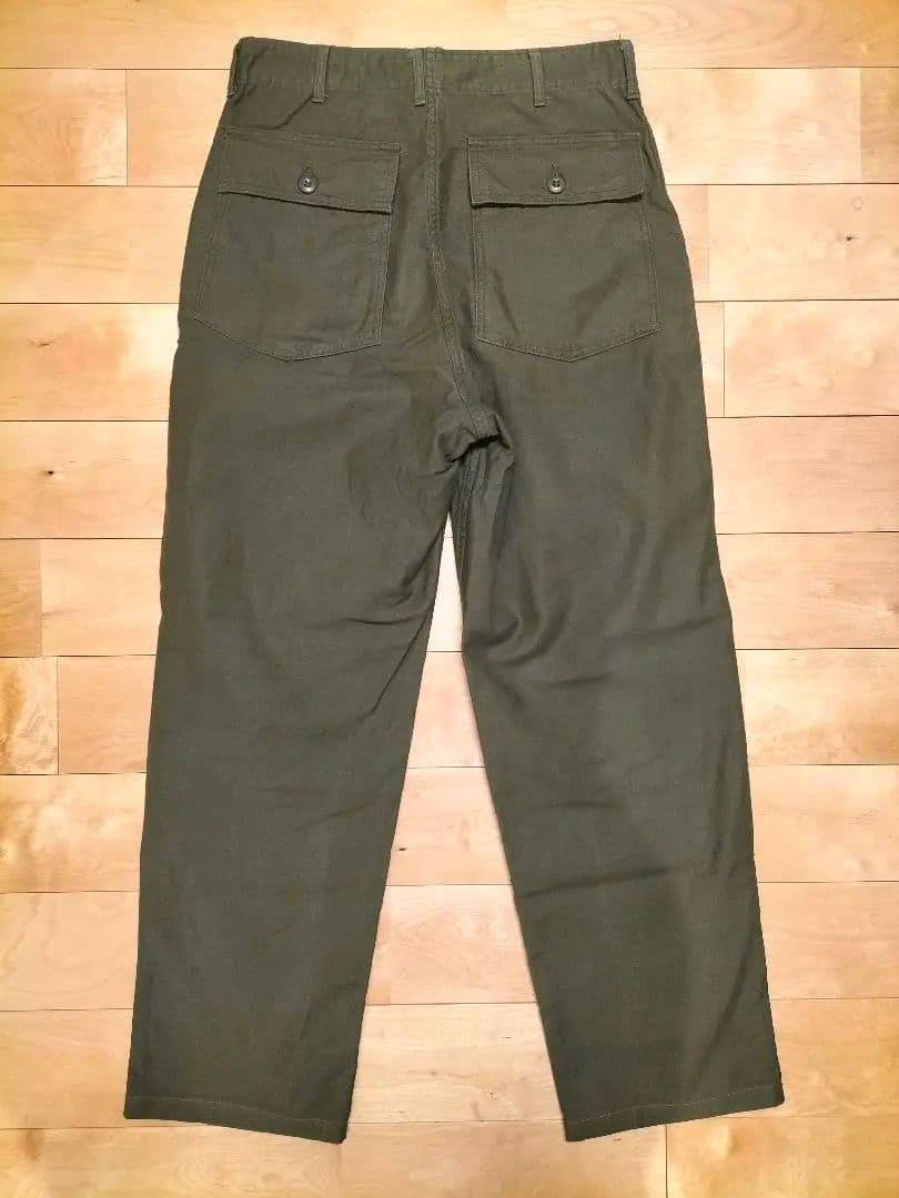 【程度良好！】70s US ARMY（米軍）OG107ベイカーパンツ　W32程度