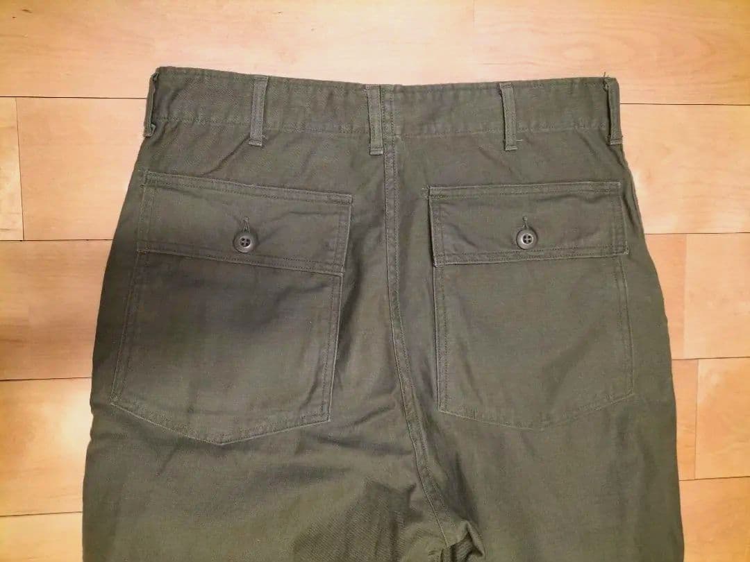 【程度良好！】70s US ARMY（米軍）OG107ベイカーパンツ　W32程度