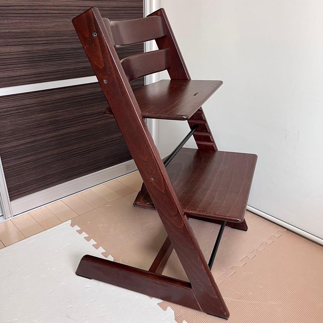 【新型現行品】ストッケ トリップトラップ ウォールナットブラウン