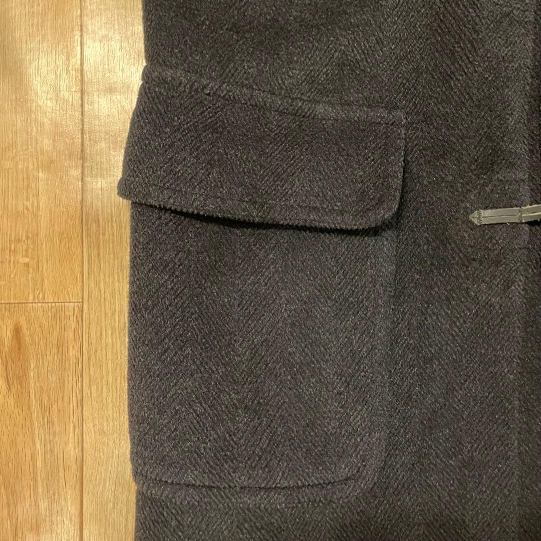90s 英国製 グローバーオール キングストン ヘリンボーン ダッフルコート 黒