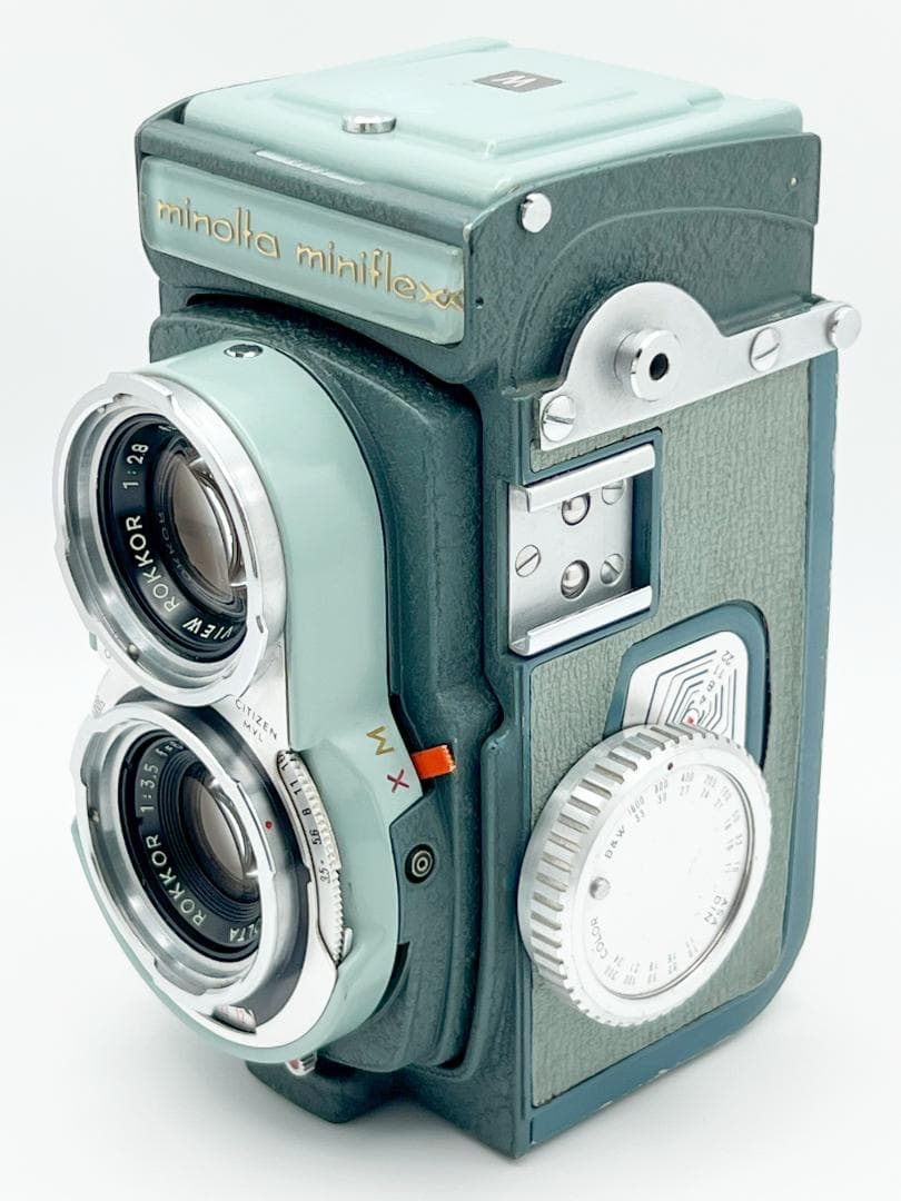 希少 ミノルタ minolta miniflex 二眼レフカメラ 純正ケース付