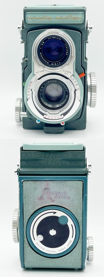 希少 ミノルタ minolta miniflex 二眼レフカメラ 純正ケース付