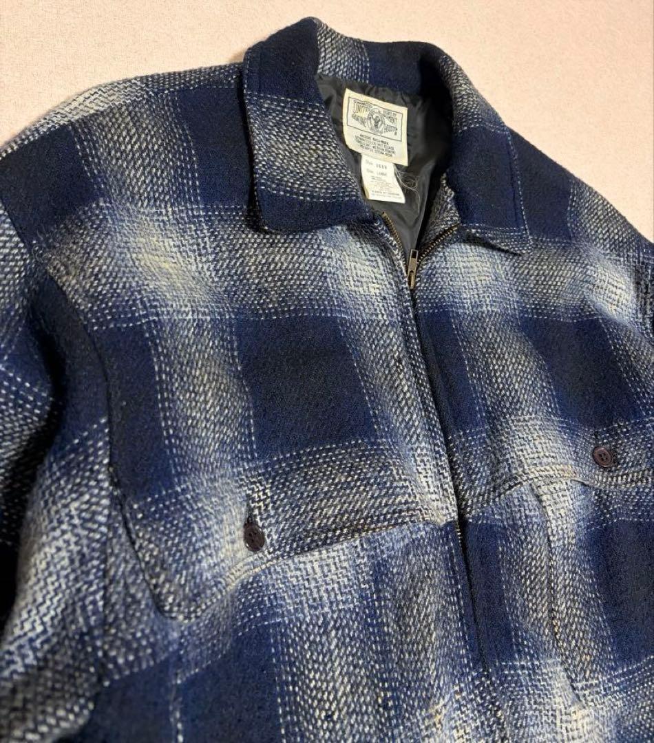 90s USA製 HOUSTON Ombre Check CPO Jacket