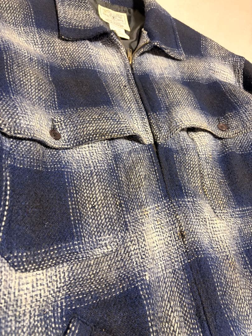 90s USA製 HOUSTON Ombre Check CPO Jacket