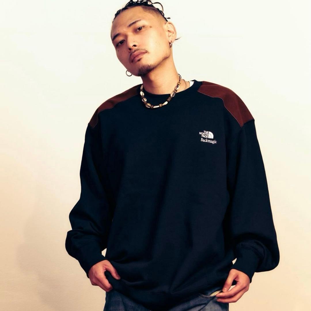 ノースフェイス Backmagic限定 Sweat Crew【XL】ブラック 黒