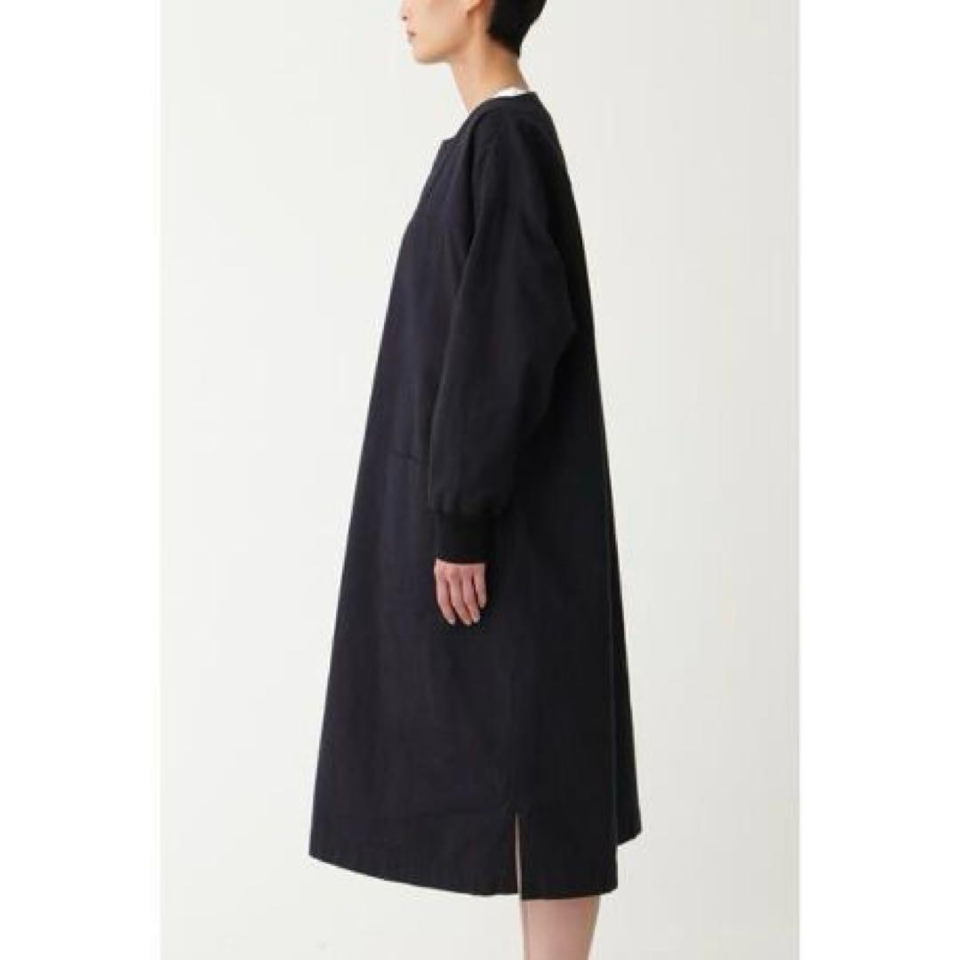 現行MHL. マーガレットハウエル コットンワンピース ニットリブ袖　ゆったり