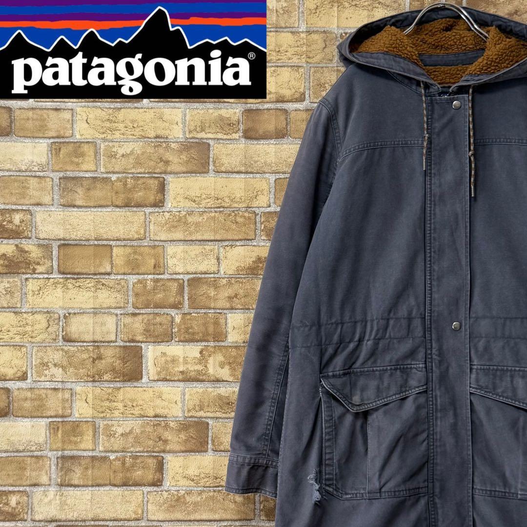 パタゴニア　裏ボア　マウンテンジャケット　コート　フィッシュテイル　古着女子　M