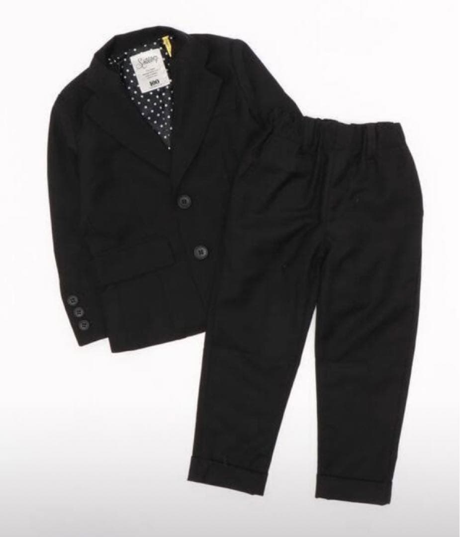 SMOOTHY スムージー スーツ セットアップ 黒 160