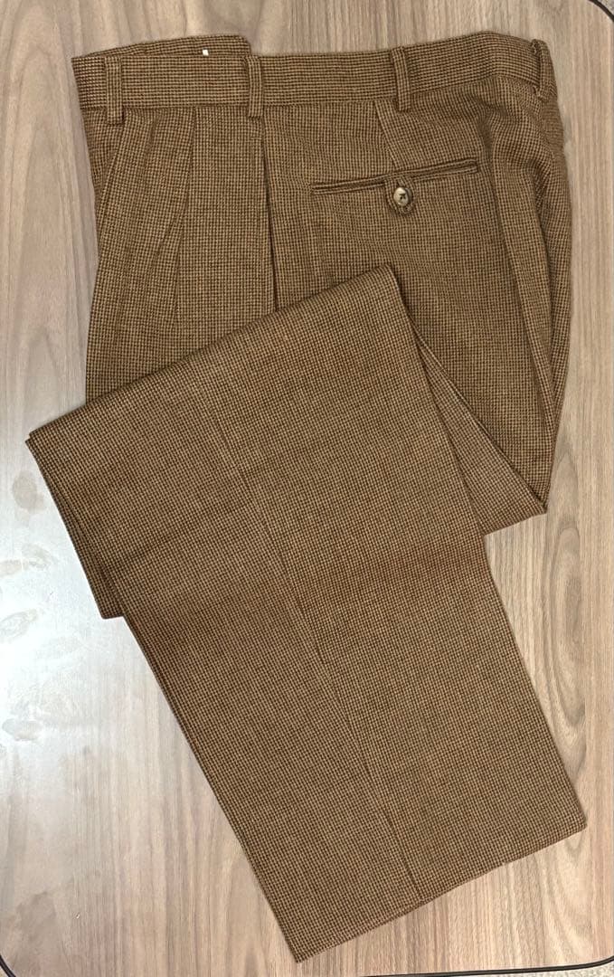 【極美品】PoloRalphLaurenウールワイドスラックス