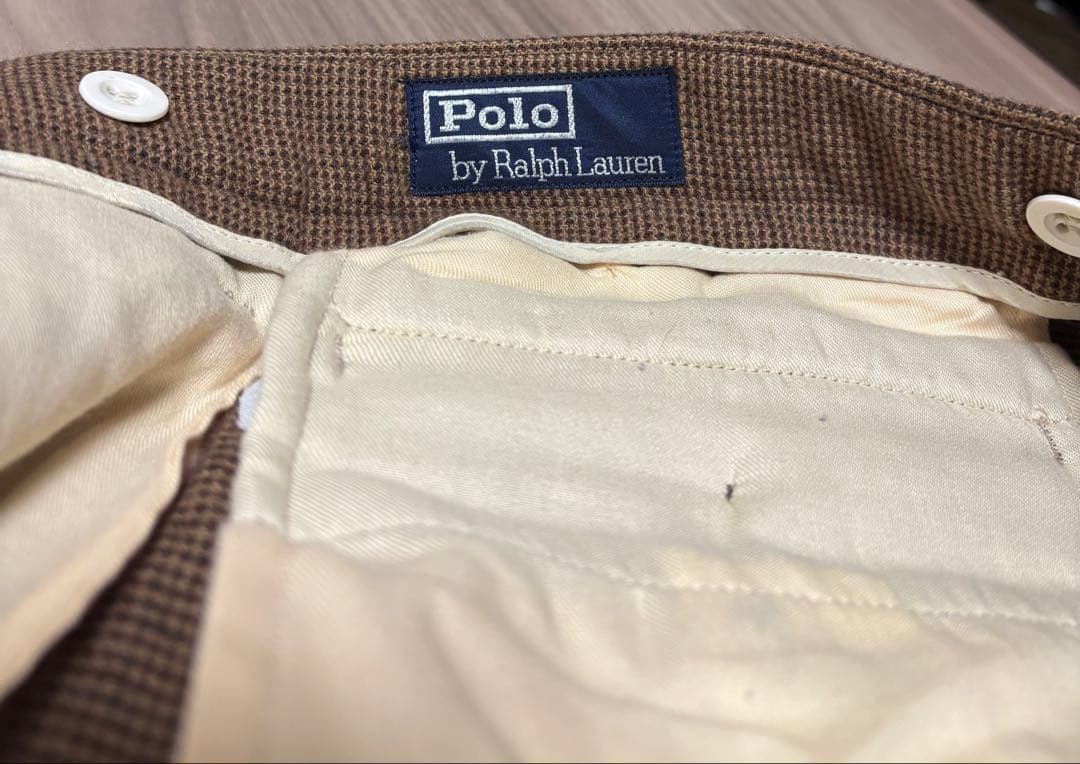 【極美品】PoloRalphLaurenウールワイドスラックス