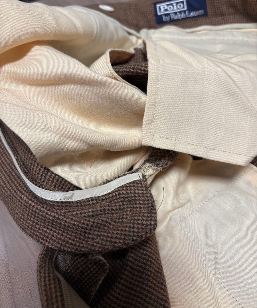 【極美品】PoloRalphLaurenウールワイドスラックス