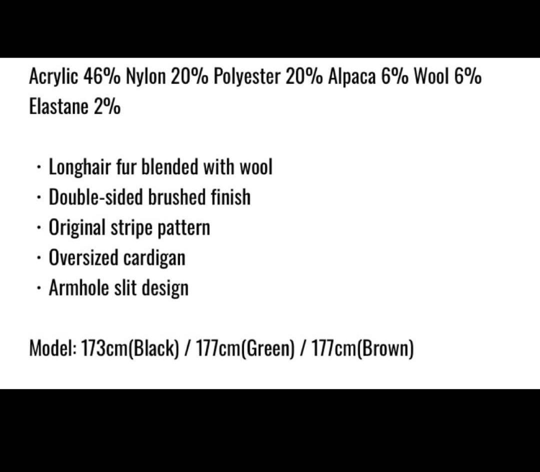 値下げ　perverze Double Stripe Knit Cardigan