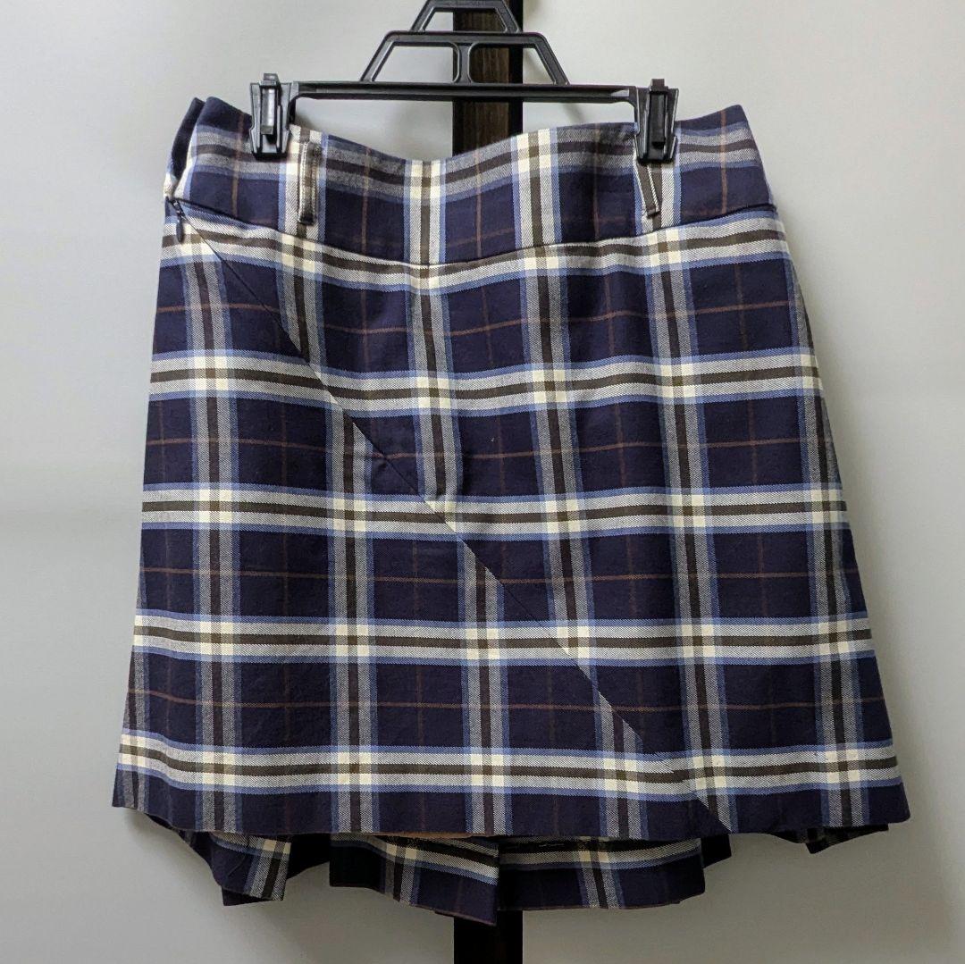 Vivienne Westwood ネイビー チェック柄 プリーツスカート 1回