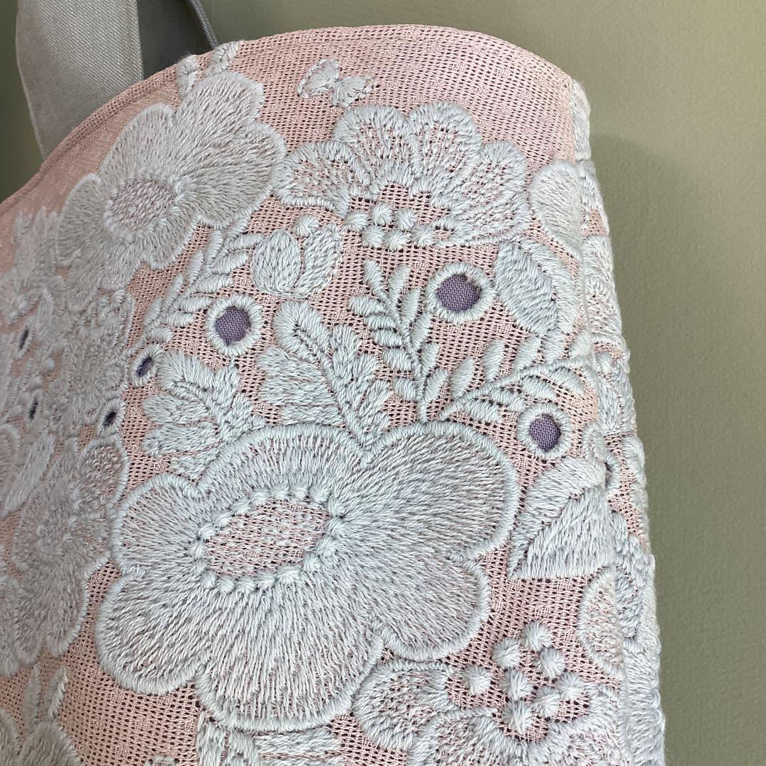 ミナペルホネンスマイルフラワー pink beigeトートバッグハンドメイド