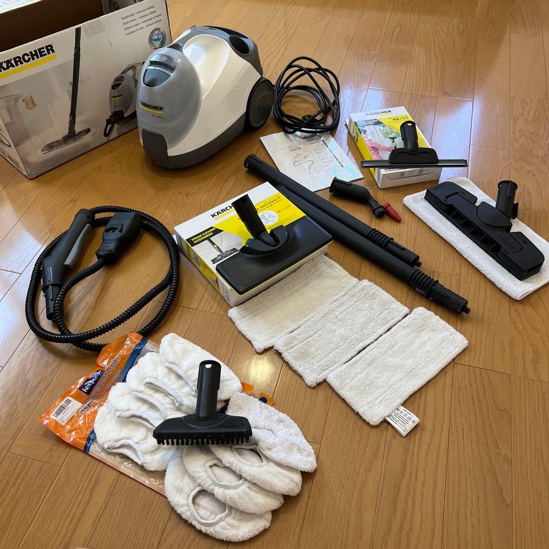 KARCHER SC 4.100 C スチームクリーナー本体、アクセサリー付き。