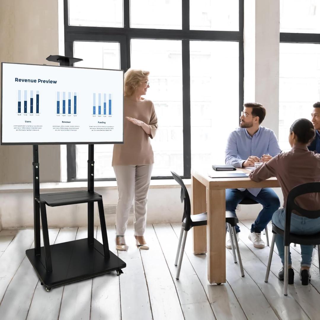 【新品】テレビスタンド ハイタイプ 32~75インチ キャスター付 テレビ台