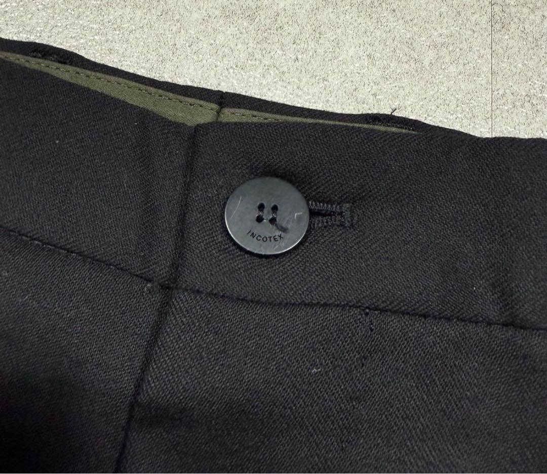 incotex インコテックス秋冬ウール 黒 48 pt torino ブラック