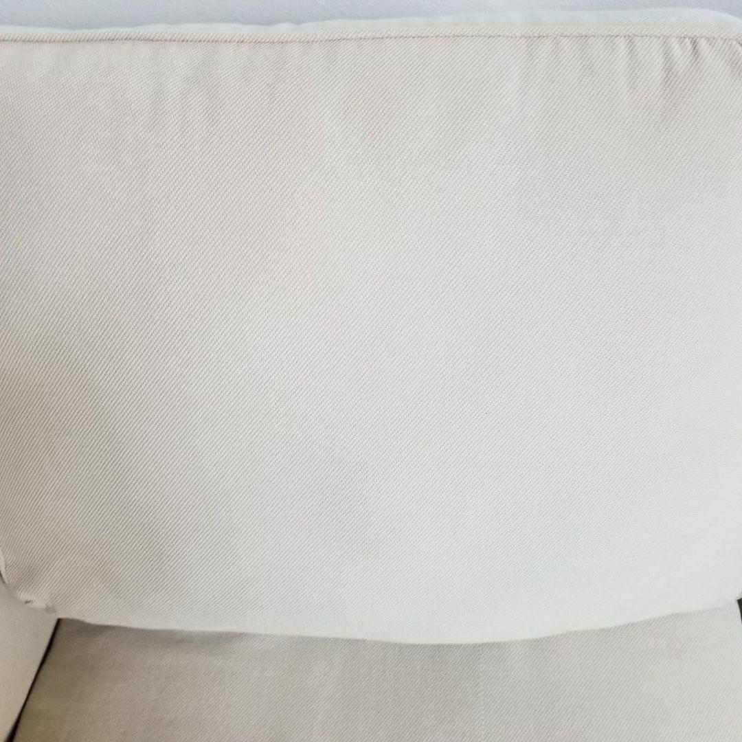 ベルベットカバー付き IKEA 2人掛けソファ エークトルプ ベージュ