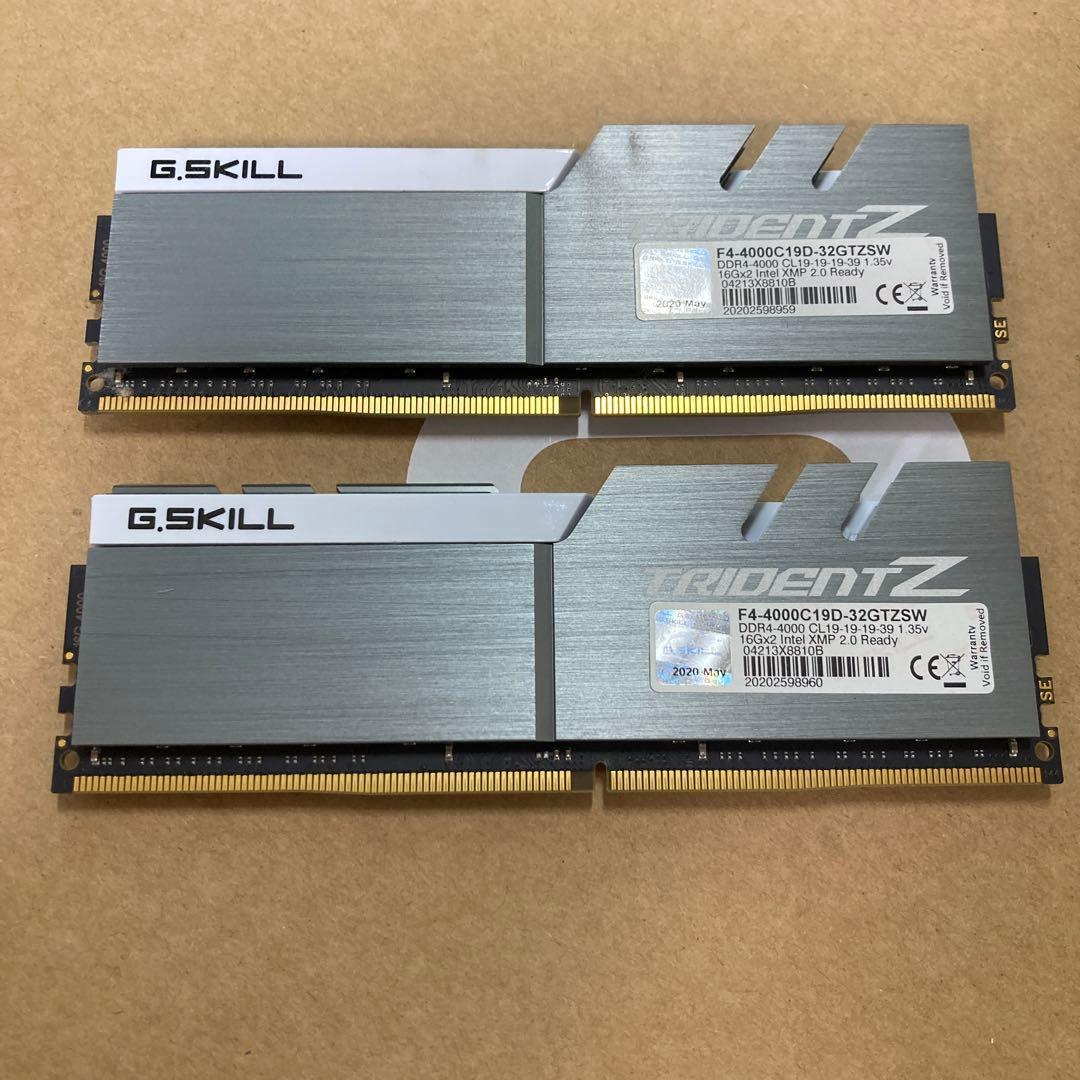 ゲーマー高速な G.SKILL F4-4000C 32GB (2x16GB)