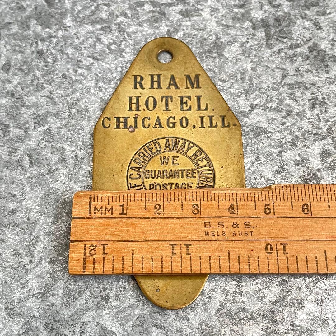 アメリカ製USAヴィンテージ モーテル ホテル キー 449 イリノイ