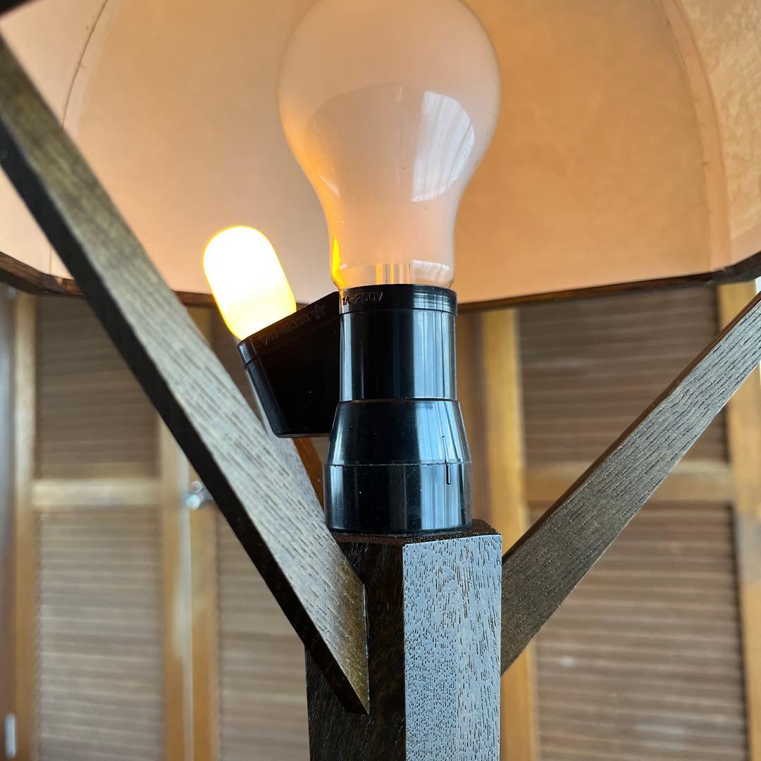 戸塚刺繍　和風風景画ランプ