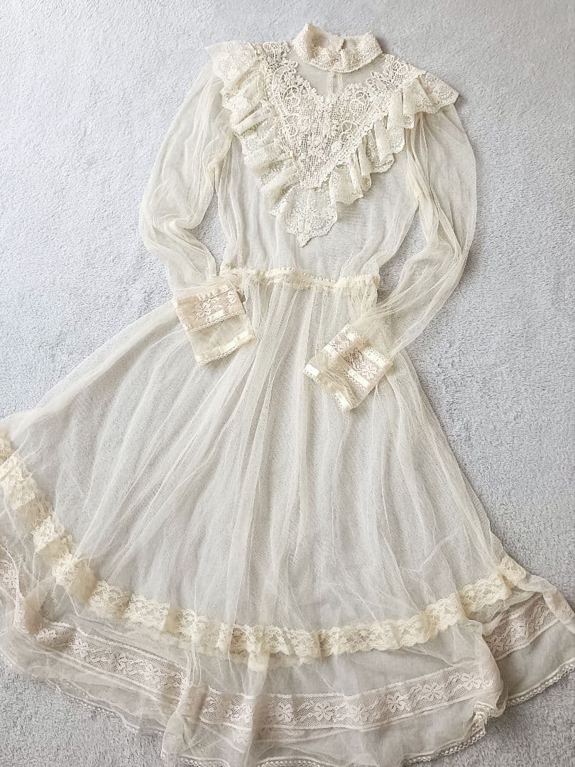 クラシカルドレス ヴィンテージワンピース ヴィクトリア ガニーサックス系