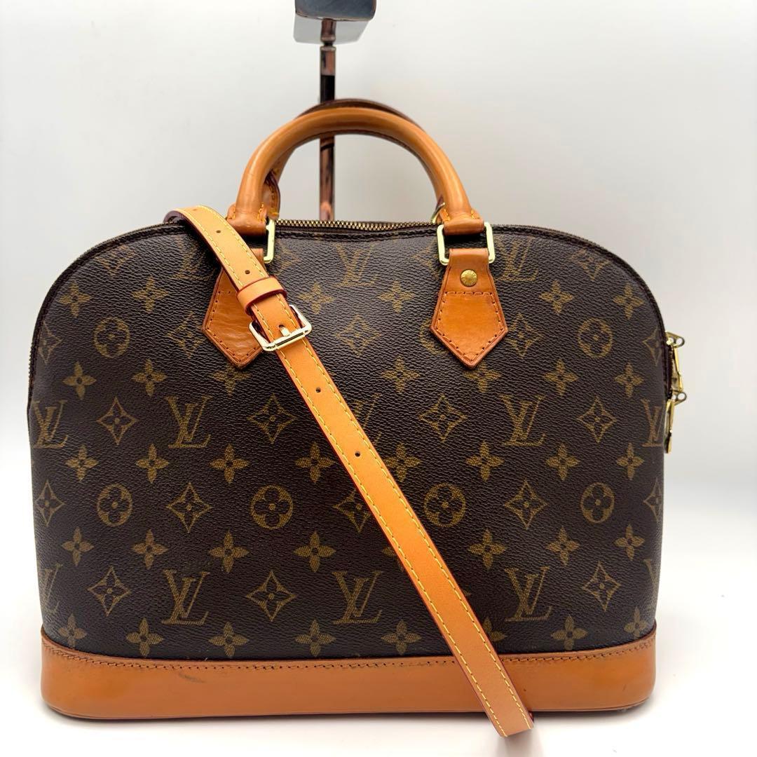 【極美品】　ルイヴィトン　アルマ　ハンドバック　モノグラム ヌメ革　2way