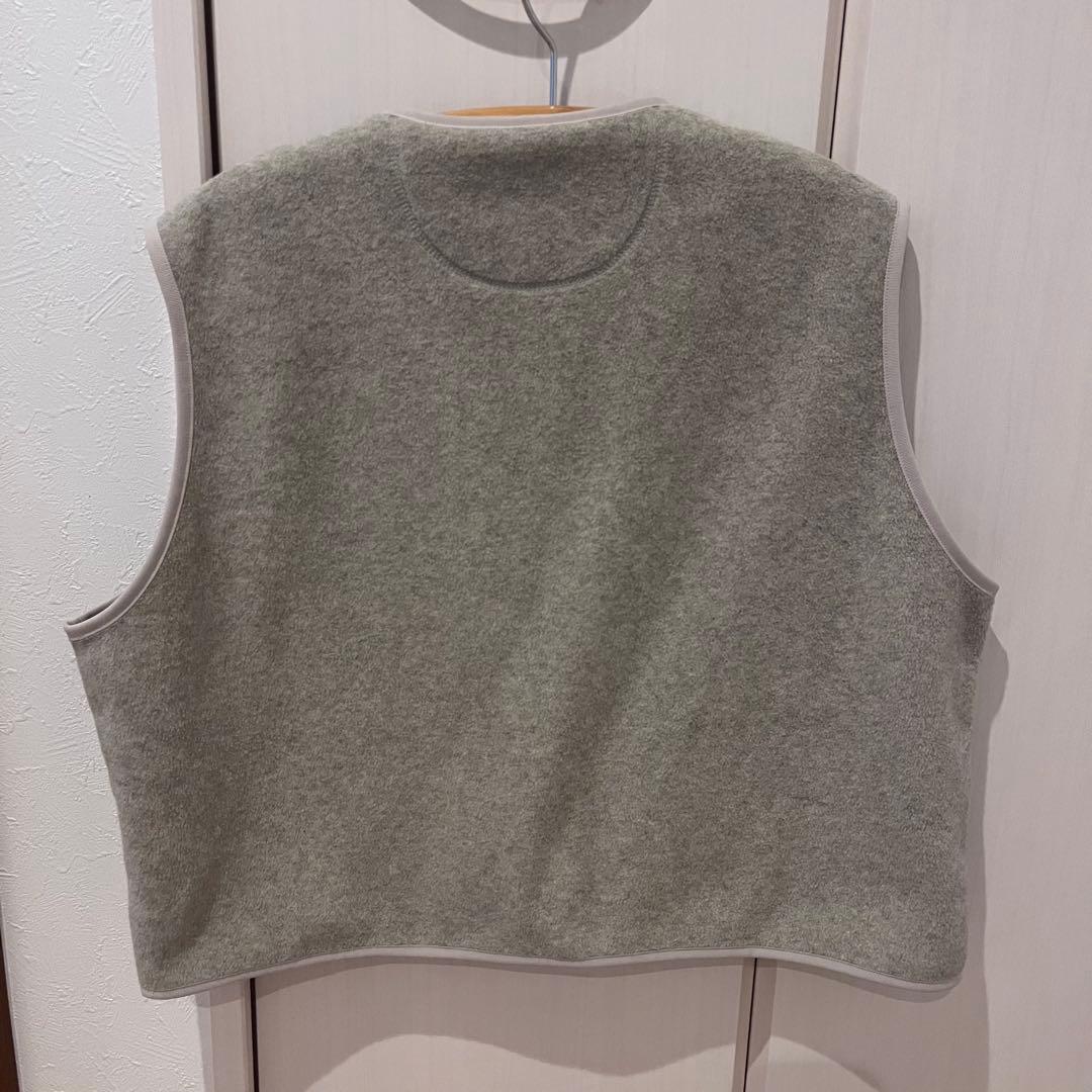 DANTON ショート丈　フリース　カラーレスベスト 38