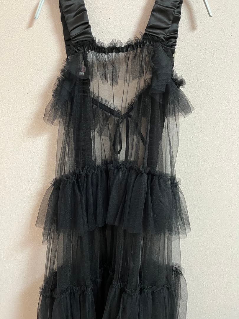 LA BELLE ETUDE シースルーボリュームチュールデザインジレ