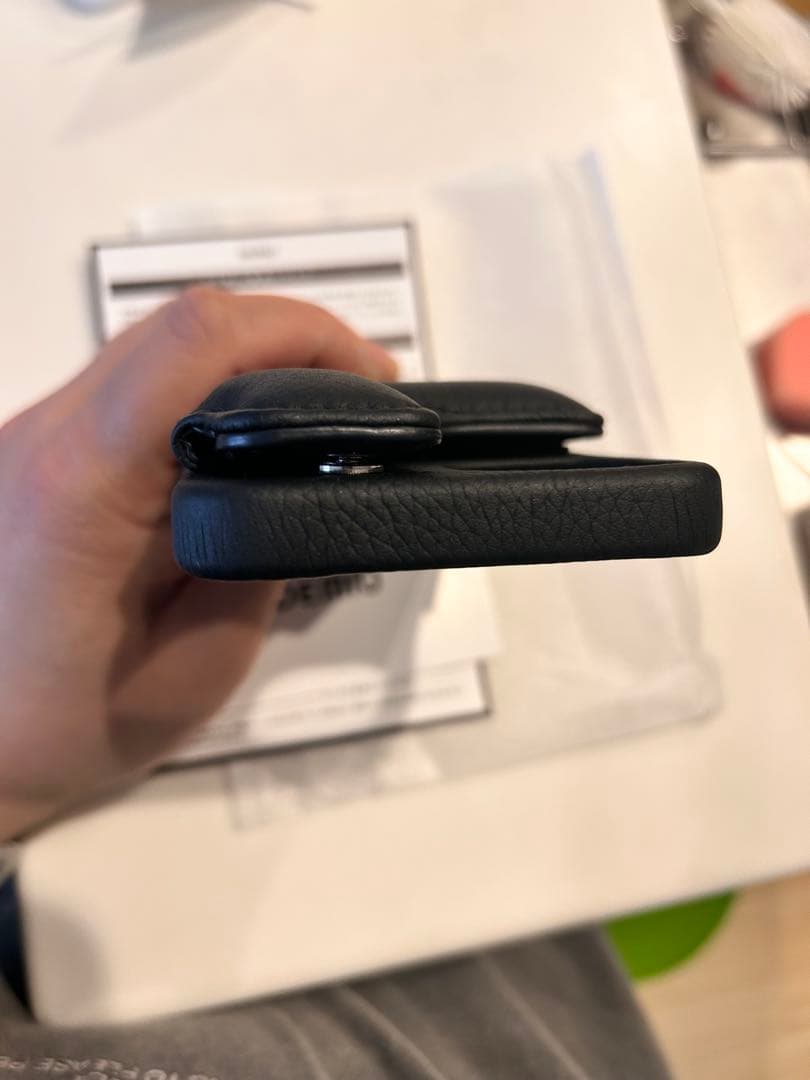 s.　DEMIU ブラック 手帳型iPhoneケース