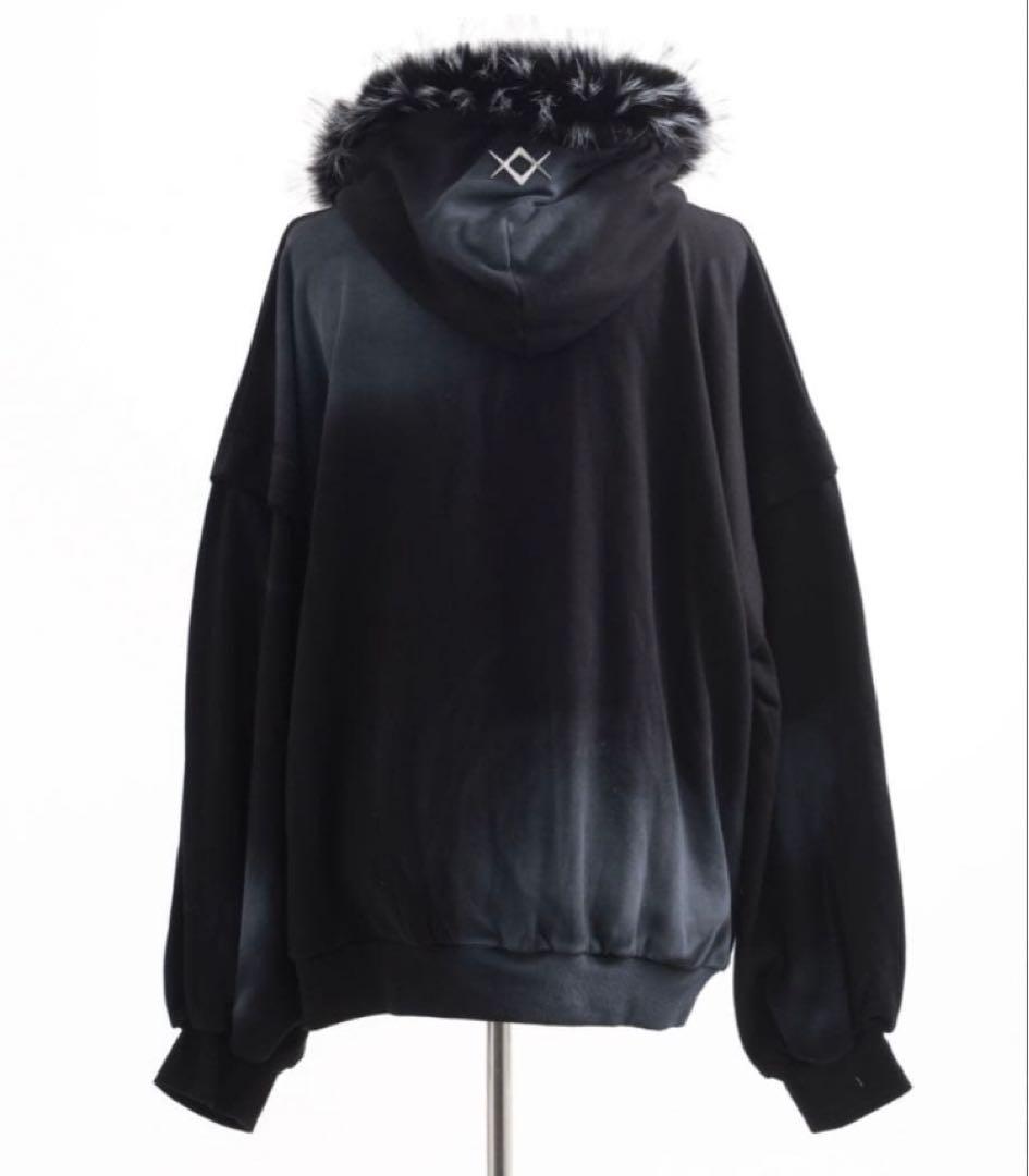 『REFLEM/レフレム』ファー付き顔料加工ZIPパーカー/ジップアップパーカー