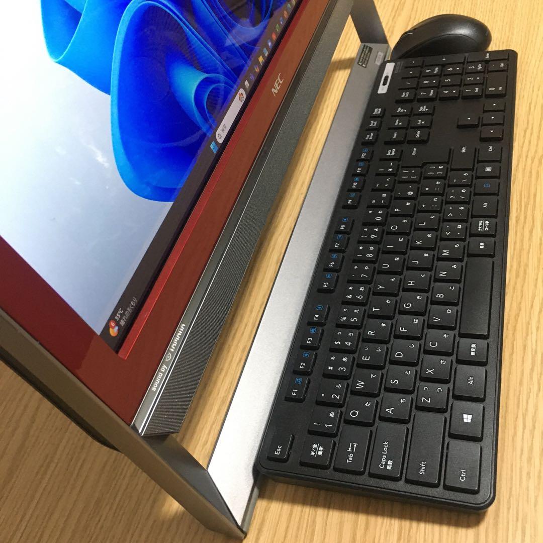 地デジ 一体型 NEC Win11 8Gメモリ 快適SSD 21.5'モニター