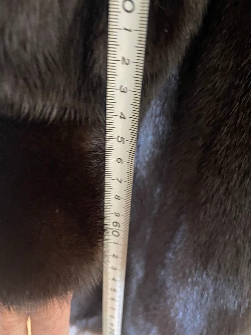 大幅値下げ『美品』ミンク　ダークブラウン　ミドル丈コート