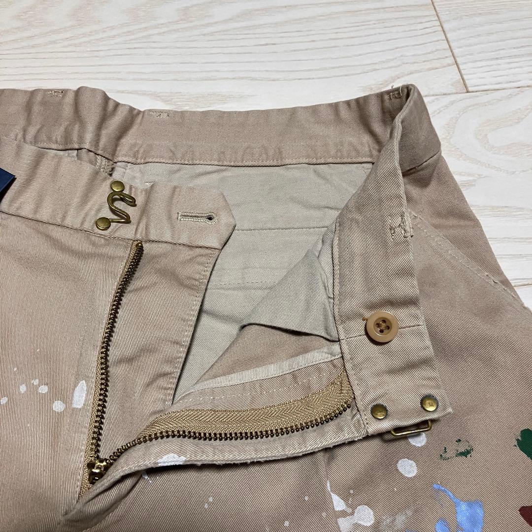 【試着のみ】kolor カラー　24AW チノクロス　ペイントワイドパンツ　1